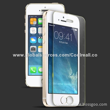 Newest Tempered-glass Screen Protectors for iPhone 5, OEM Orders Welcomed
